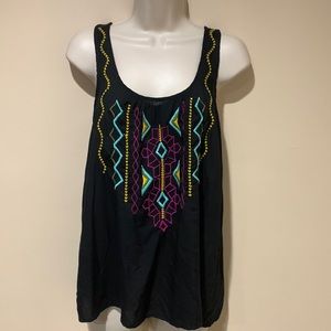 Rubbish embroidered top
